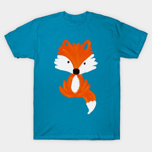 Fox - oil painting pattern T-Shirt by Uwaki